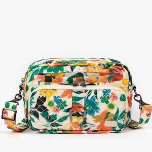 LUG Carousel RFID Floral Crossbody Belt  Bag